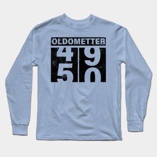 Oldometter 49 50 Birthday Gift Idea Long Sleeve T-Shirt